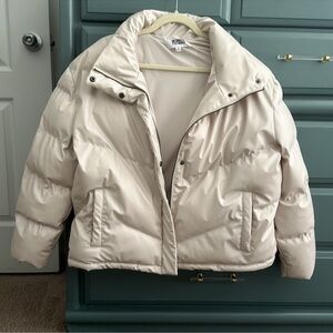 BB Dakota Cream Puffer Jacket